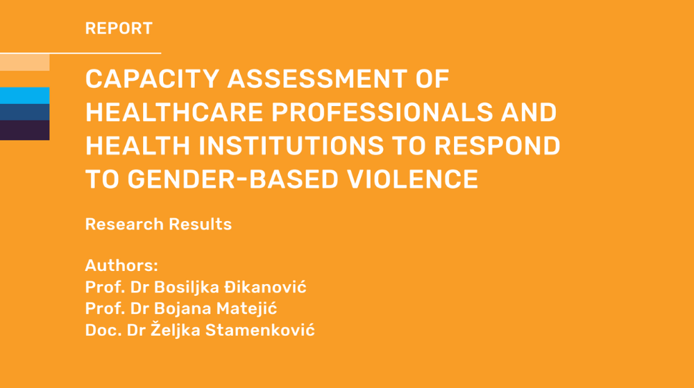 Capacity Assessment of Healthcare Professionals and Health Institutions to Respond to Gender-Based Violence