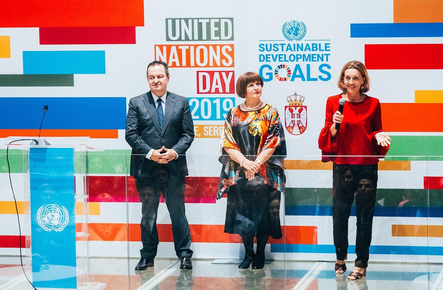 UN Serbia marks 74th anniversary