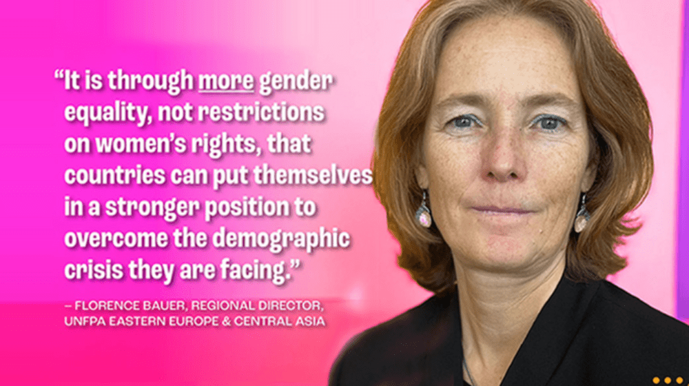 Florence Bauer, Director of UNFPA’s Regional Office for Eastern Europe and Central Asia 