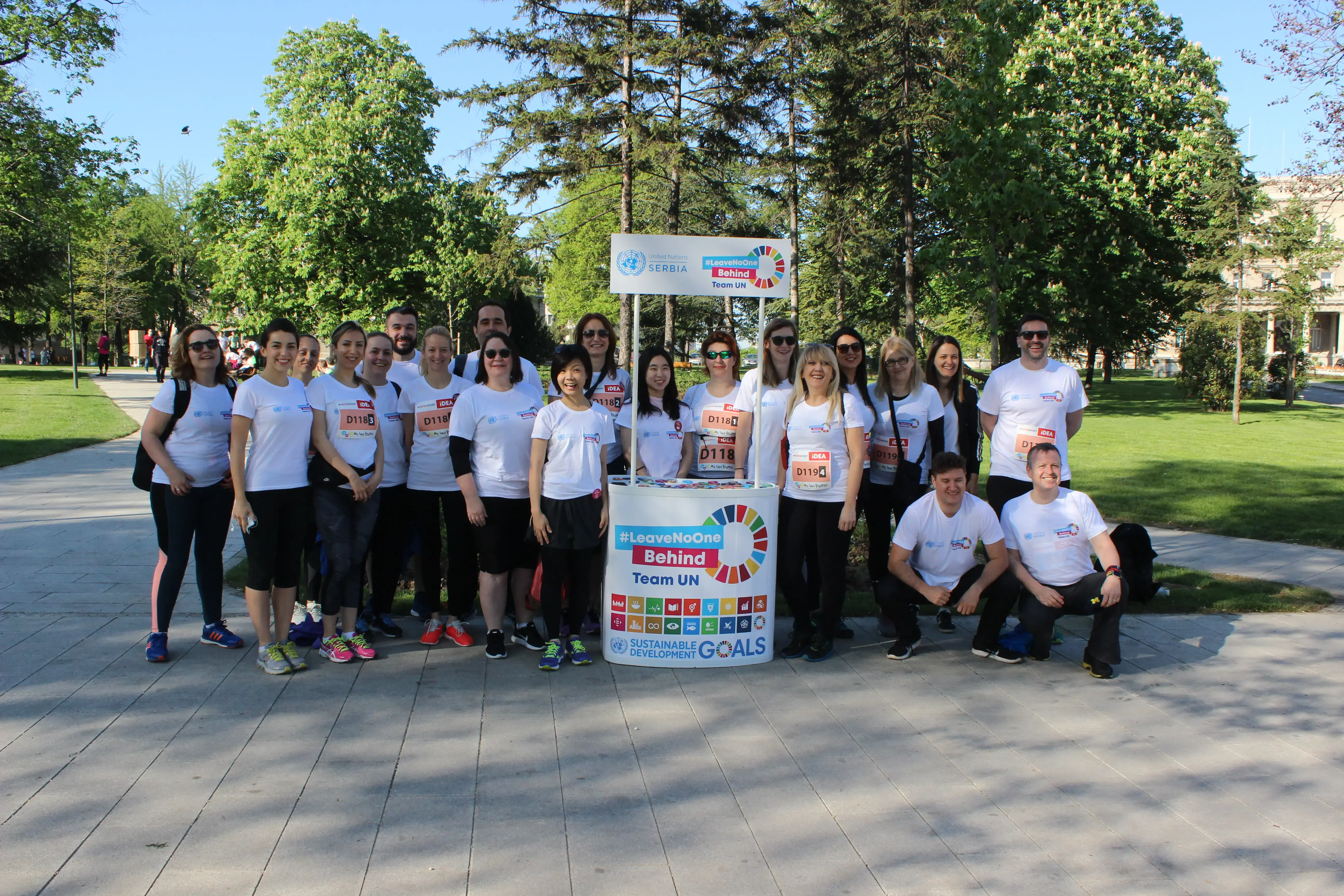 UNFPA together with team UN take the SDGs message to 31st Belgrade Marathon